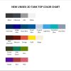 tank top color chart - Bob's Burgers Gifts